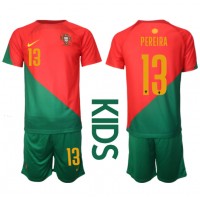 Fotbalové Dres Portugalsko Danilo Pereira #13 Dětské Domácí MS 2022 Krátký Rukáv (+ trenýrky)